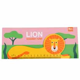 Lion Wooden Ruler