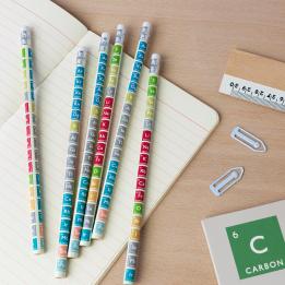 Periodic Table Hb Pencils (set Of Six)