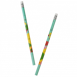 World Map Hb Pencils (set Of Six)