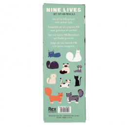 Nine Lives Hb Pencils (set Of Six)