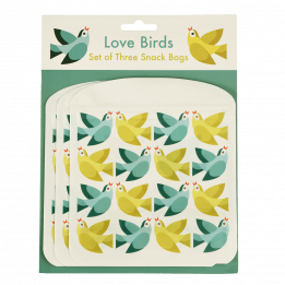 Love Birds Snack Bags (set Of 3)