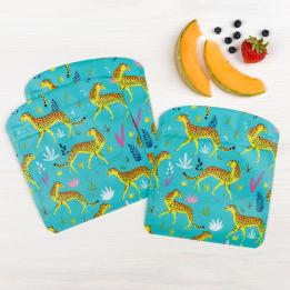 Cheetah Snack Bags (set Of 3)