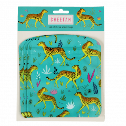 Cheetah Snack Bags (set Of 3)