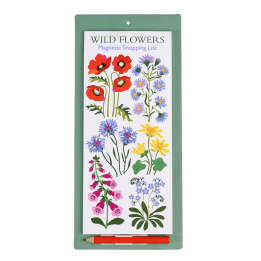 Wild Flowers Magnetic Shopping List
