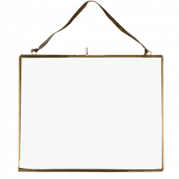 Landscape Hanging Brass Frame 25x20cm