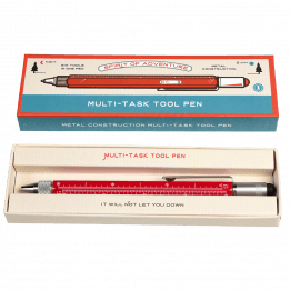 Red multi task tool pen