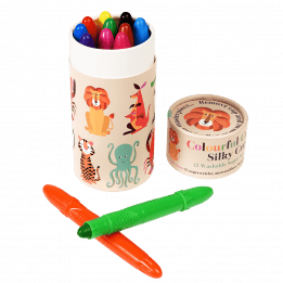 Colourful Creatures Silky Crayons (set Of 12)