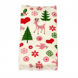 50s Christmas Tissues (pack Of 12)