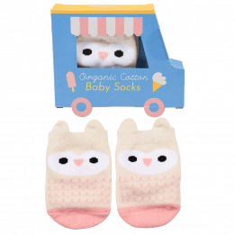 Grey Owl baby socks (one pair) out of box