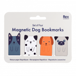 Magnetic Dog Bookmarks (set Of 4)