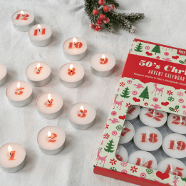 50s Christmas Advent Tealights