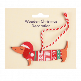 Sausage Dog Christmas Decoration