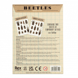 Beetles Temporary Tattoos (2 Sheets)