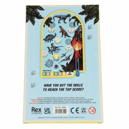 Prehistoric Land pinball game box rear with info