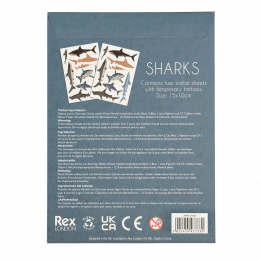 Shark Temporary Tattoos (2 Sheets)