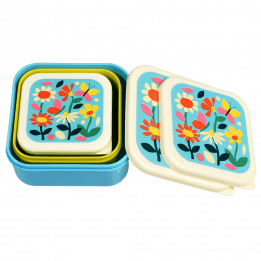 Butterfly Garden snack boxes (set of 3) nested