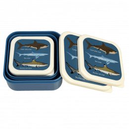 Sharks snack boxes (set of 3) nested