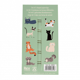 Nine Lives Paper Clips (set Of 5)