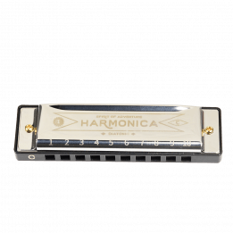 Metal and plastic harmonica