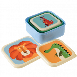 Set Of 3 Colourful Creatures Snack Boxes