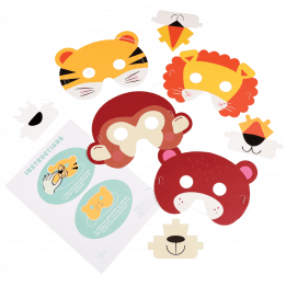 3d Animal Masks (set Of 4)