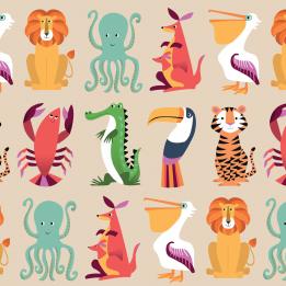 Colourful Creatures Wrap (5 Sheets)