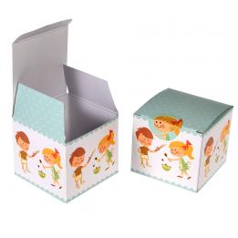 Six Cupcake Boxes With Stickers