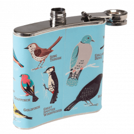 Garden Birds Hip Flask