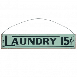 Laundry 15c Metal Wall Sign