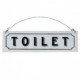 Toilet Metal Sign