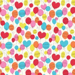 Party Balloon Wrapping Paper (5 Sheets)