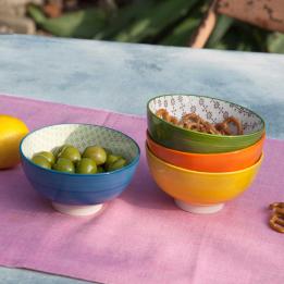 Yellow Ceramic Flamenco Bowl