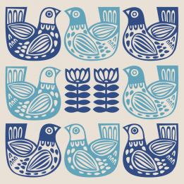 Folk Bird Greetings Card
