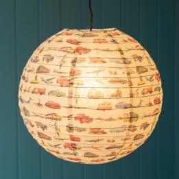 Vintage Transport Paper Lampshade