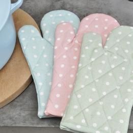 Blue Spot Cotton Oven Glove