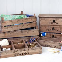 Rustic Craft Sewing Box