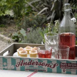 Vintage Cherryade Produce Tray