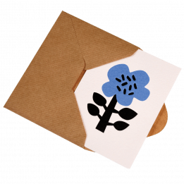 Small Astrid Flower Card