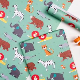 Animal Park Wrapping Paper (5 Sheets)