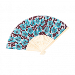 Astrid Flower Bamboo Fan