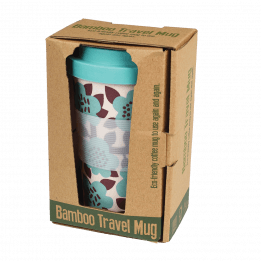 Astrid Flower Bamboo Travel Mug And Lid