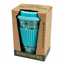 Atomic Blue Bamboo Travel Mug