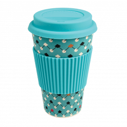 Atomic Blue Bamboo Travel Mug