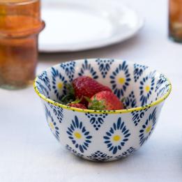 Batik Print Stoneware Bowl