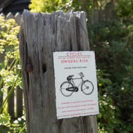 Retro Bicycle Metal Sign