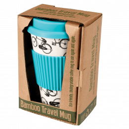 Bicycle Rider'S Bamboo Travel Mug