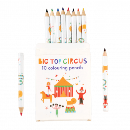 Big Top Circus Colouring Pencils (set Of 10)