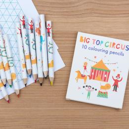 Big Top Circus Colouring Pencils (set Of 10)