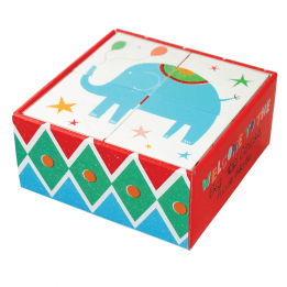 Big Top Circus Puzzle Blocks (set Of 4)