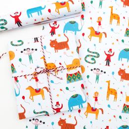 Big Top Circus Wrapping Paper (5 Sheets)